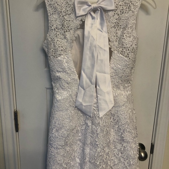 New Wedding Dress White Lace Mini - Picture 3 of 7